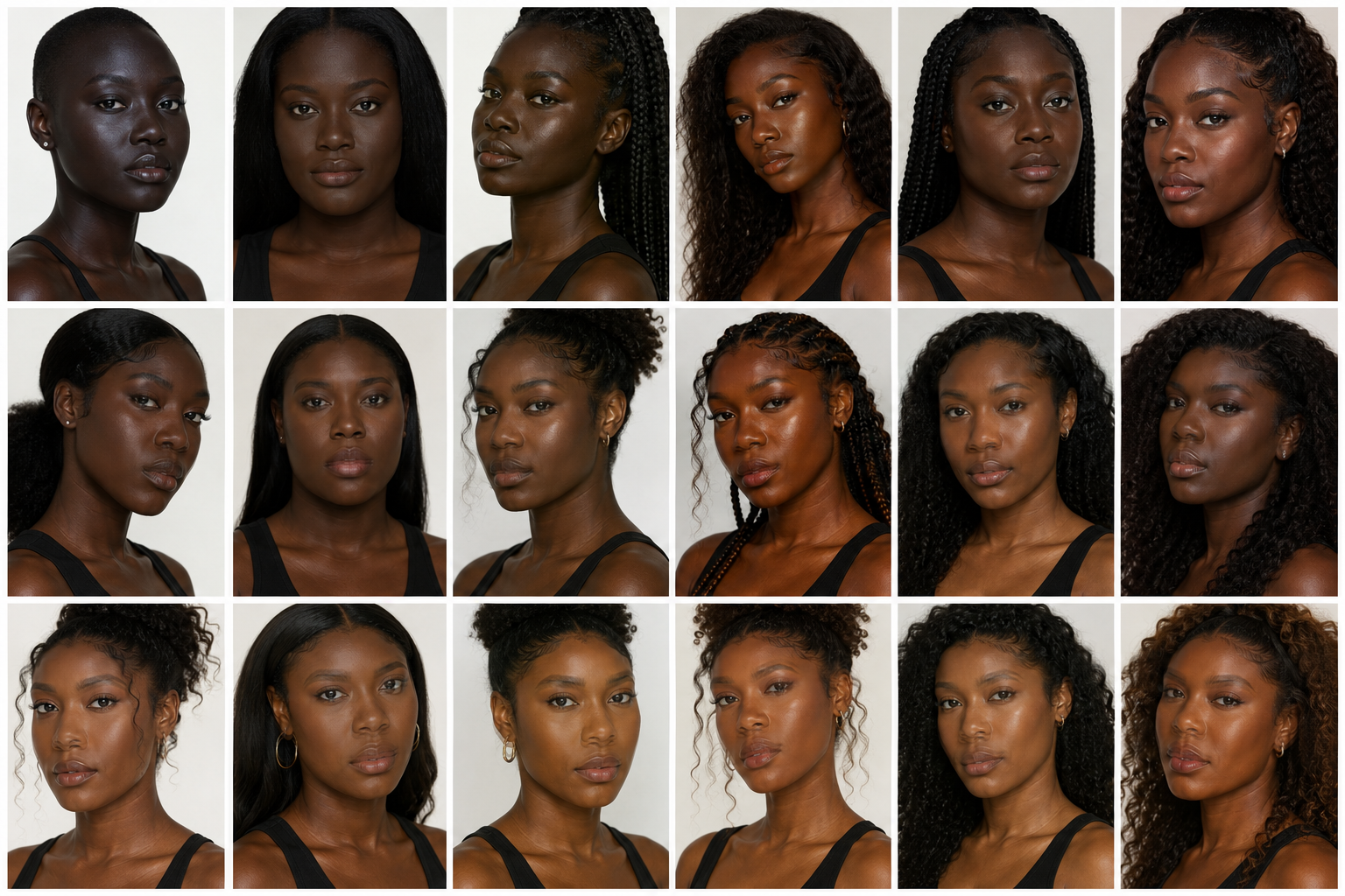 LUV LAB Continuum model cards for depth levels 10, 20 and 30 across all six Color Communities